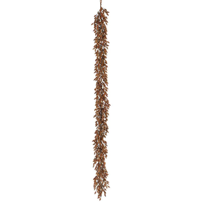 6' Plastic Pinecone Artificial Garland -Brown (Pack of 2) - XDG051-BR