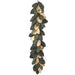 6' Magnolia Leaf Artificial Garland -Green/Gold (Pack of 2) - XDG309-GR/GO