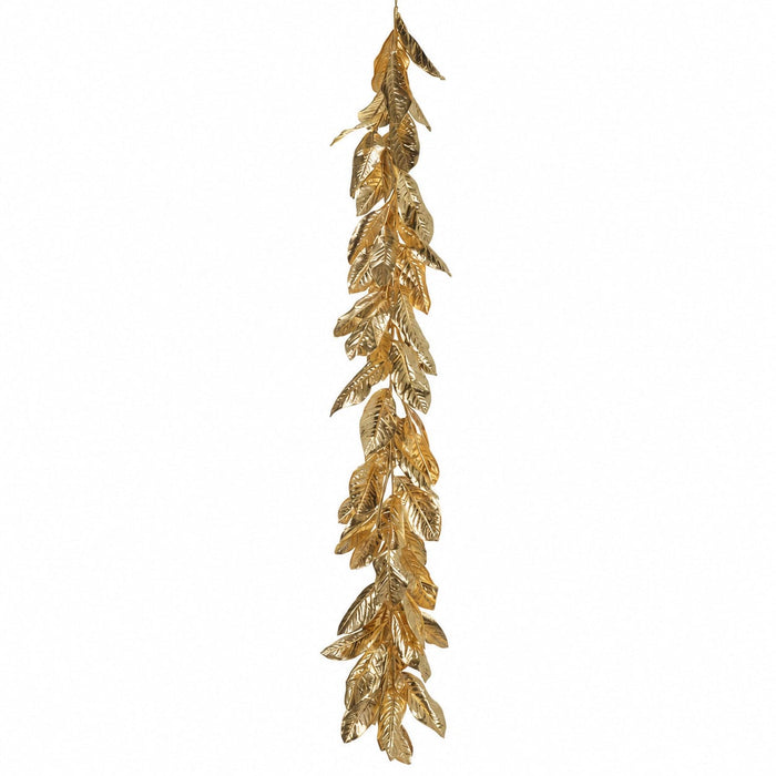 6' Magnolia Leaf Artificial Garland -Gold - XDG474-GO