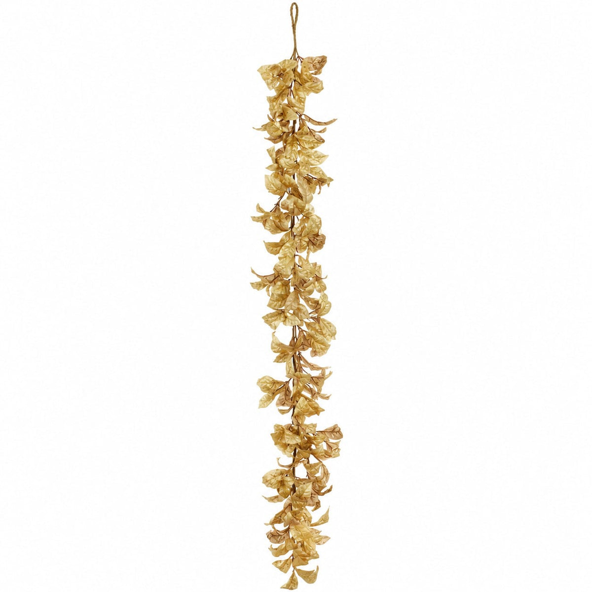 6' Metallic Magnolia Leaf Faux Garland - Gold (Pack of 6) — Silks