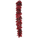 5' Magnolia Leaf Artificial Garland -Red/Burgundy (Pack of 6) - XDG560-RE/BU