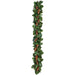 6' Magnolia Leaf & Pinecone Artificial Garland -Green/Brown (Pack of 4) - XDG912-GR/BR