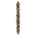 6' Sequin Ball, Berry, Pinecone & Pine Artificial Garland -Red/Silver (Pack of 4) - XDG918-RE/SI