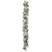 6' Flocked Holly, Ball & Pine Artificial Garland -Green/Red (Pack of 2) - XDG933-GR/RE