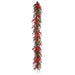 6' Cardinal, Berry & Pine Artificial Garland -Red/Green (Pack of 4) - XDG945-RE/GR