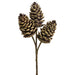 12" Artificial Plastic Pinecone Stem Pick -Brown (pack of 24) - XDK140-BR/GR