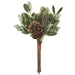 13" Mistletoe, Pinecone & Pine Artificial Stem Bundle -Green (pack of 12) - XDQ230-GR