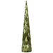 50" Standing Metallic & Velvet Artificial Magnolia Leaf Cone-Shaped Topiary -Green (Pack of 2) - XDR742-GR