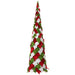 60" Holly Leaf Artificial Cone-Shaped Topiary -Mixed Colors - XDR937-MX