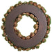 22" Moss Pine Artificial Wreath -Green/Brown - XDS017-GR/BR