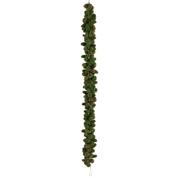 6' Moss Pine Artificial Garland -Green/Brown (Pack of 2) - XDS018-GR/BR
