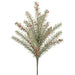 23" Flocked Pine & Berry Artificial Stem -Red/Green (Pack of 12) - XDS029-RE