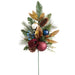 24" Ornament Ball, Pinecone & Pine Artificial Stem -Burgundy/Green (Pack of 6) - XDS037-BU/GR