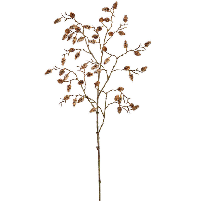 35" Artificial Pinecone Stem -Green (Pack of 12) - XDS059-BR