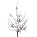 27" Ornament Ball & Artificial Twig Stem -Silver (pack of 12) - XDS204-SI