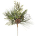 16" Artificial Berry, Pinecone & Pine Stem -Green/Brown (pack of 12) - XDS739-GR/BR