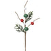 19" Artificial Jingle Bell & Pine Stem -Mixed Colors (Pack of 12) - XDS760-MX