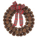 20" Artificial Pinecone Wreath -Brown (Pack of 4) - XDW119-BR