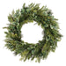 28" Holly, Eucalyptus Leaf & Mixed Pine Artificial Wreath -2 Tone Green (Pack of 2) - XDW176-GR/TT