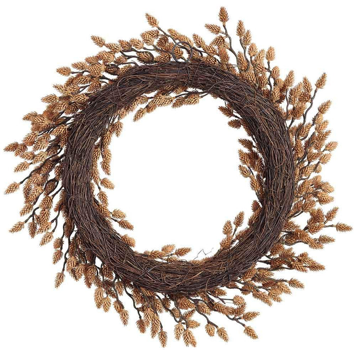 24" Artificial Plastic Pinecone Wreath -Green (Pack of 2) - XDW276-BR