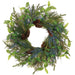 24" Artificial Berry, Pinecone & Pine Wreath -Green/Blue (Pack of 2) - XDW277-GR/BL