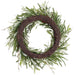24" Artificial Pinecone, Berry, Eucalyptus Leaf & Pine Wreath -Green/Brown (Pack of 2) - XDW281-GR/BR