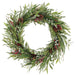 32" Artificial Pinecone, Berry, Eucalyptus Leaf & Pine Wreath -Green/Brown - XDW282-GR/BR