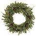 28" Pinecone, Moss Branch & Pine Artificial Wreath -Green/Brown (Pack of 2) - XDW294-GR/BR