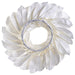 24" Artificial Magnolia Leaf Hanging Wreath -White (pack of 2) - XDW300-WH