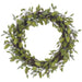 22" Plastic Pinecone Artificial Wreath -Green - XDW329-GR