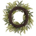 24" Plastic Pinecone & Pine Artificial Wreath -Brown/Green (Pack of 2) - XDW367-BR/GR