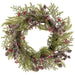 24" Mixed Plastic Pinecone & Pine Artificial Wreath -Brown/Gray (Pack of 2) - XDW369-BR/GY