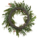 30" Artificial Berry, Pinecone & Pine Wreath -Red/Brown (Pack of 4) - XDW372-RE/BR