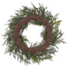 28" Pinecone & Mixed Pine Artificial Wreath -Green/Brown (Pack of 2) - XDW388-GR/BR