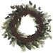 22" Berry, Pinecone & Pine Artificial Wreath -Red/Green (Pack of 2) - XDW389-RE/GR