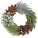 28" Artificial Pinecone & Pine Wreath -Green/Brown - XDW436-GR/BR