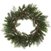 24" Berry, Pinecone & Mixed Pine Hanging Artificial Wreath -Green/Red (Pack of 2) - XDW463-GR/RE