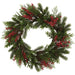 24" Berry, Pinecone & Mixed Pine Hanging Artificial Wreath -Green/Red (Pack of 2) - XDW463-GR/RE