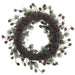 20" Glittered Pine & Pinecone Artificial Hanging Wreath -Green/Brown (pack of 2) - XDW494-GR/BR