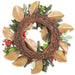 22" Artificial Holly Leaf, Berry & Pine Wreath -Red/Green (Pack of 4) - XDW507-RE/GR