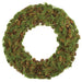 30" Artificial Pinecone & Moss Wreath -Brown/Green - XDW514-BR/GR