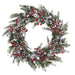 22" Snowed Berry, Pinecone & Pine Artificial Hanging Wreath -Red/Brown (pack of 2) - XDW518-RE/BR