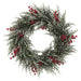 20" Iced Pine & Berry Artificial Hanging Wreath -Green/Red (pack of 2) - XDW524-GR/RE