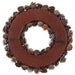 21" Pinecone Wreath -Brown/Whitewashed (Pack of 2) - XDW531-BR/WW