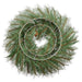 24" Artificial Pomegranate, Pinecone & Pine Hanging Wreath -Red/Green (pack of 2) - XDW553-RE/GR