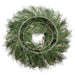 24" Artificial Ornament Ball, Berry, Holly & Pine Hanging Wreath -Red/Green (pack of 2) - XDW557-RE/GR