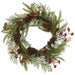 24" Artificial Berry, Pinecone & Pine Wreath -Red/Brown (Pack of 2) - XDW566-RE/BR