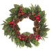 24" Artificial Pinecone, Berry & Mixed Pine Wreath -Green/Brown (Pack of 2) - XDW604-GR/BR