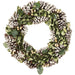 16.9" Flocked Artificial Pinecone, Berry & Willow Wreath -Brown/Green (Pack of 2) - XDW610-BR/GR