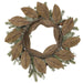 24" Artificial Pinecone, Magnolia Leaf & Pine Wreath -Green/Brown (Pack of 2) - XDW614-GR/BR